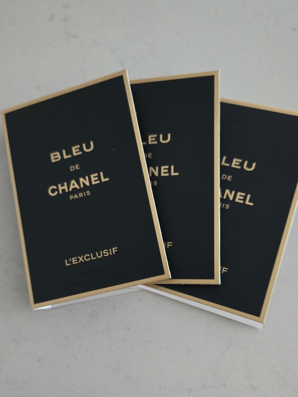 New CHANEL Bleu de Chanel L'EXCLUSIF  Trio Sample Pack